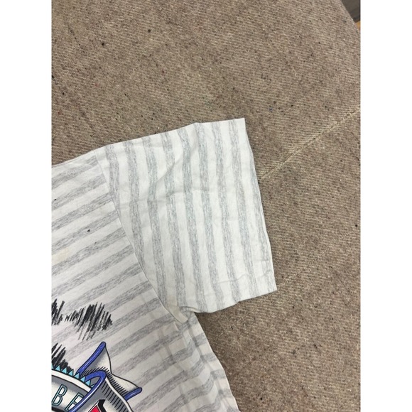 Vintage Nascar Racing Shirt Mens Large Gray 1990s Cars Bristol - Picture 4 of 10